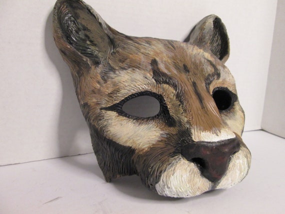 Mountain lion Florida Panther mask cougar wild Animal | Etsy