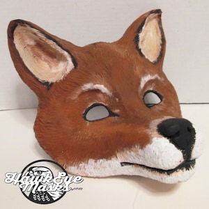 Fox costume mask, cute Fox, mask, Animal mask, zootopia inspired cosplay, wildlife, masquerade mask, animal totem, mask, red fox