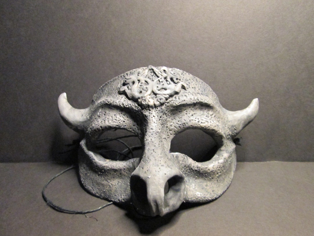 Gargoyle Mask, Masquerade Mask, Medieval Costume, Custom Made, Stone