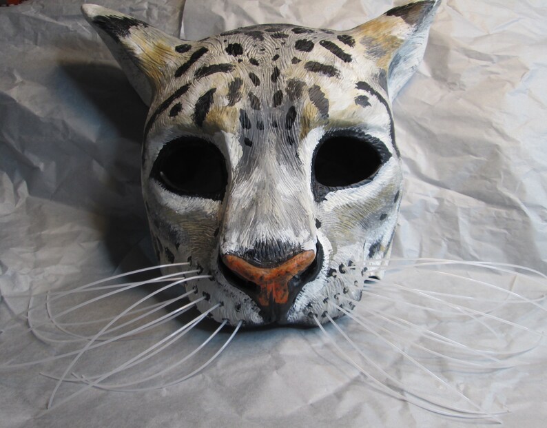 Snow Leopard Mask Animal Costume Mask Neko Animal Spirit Etsy