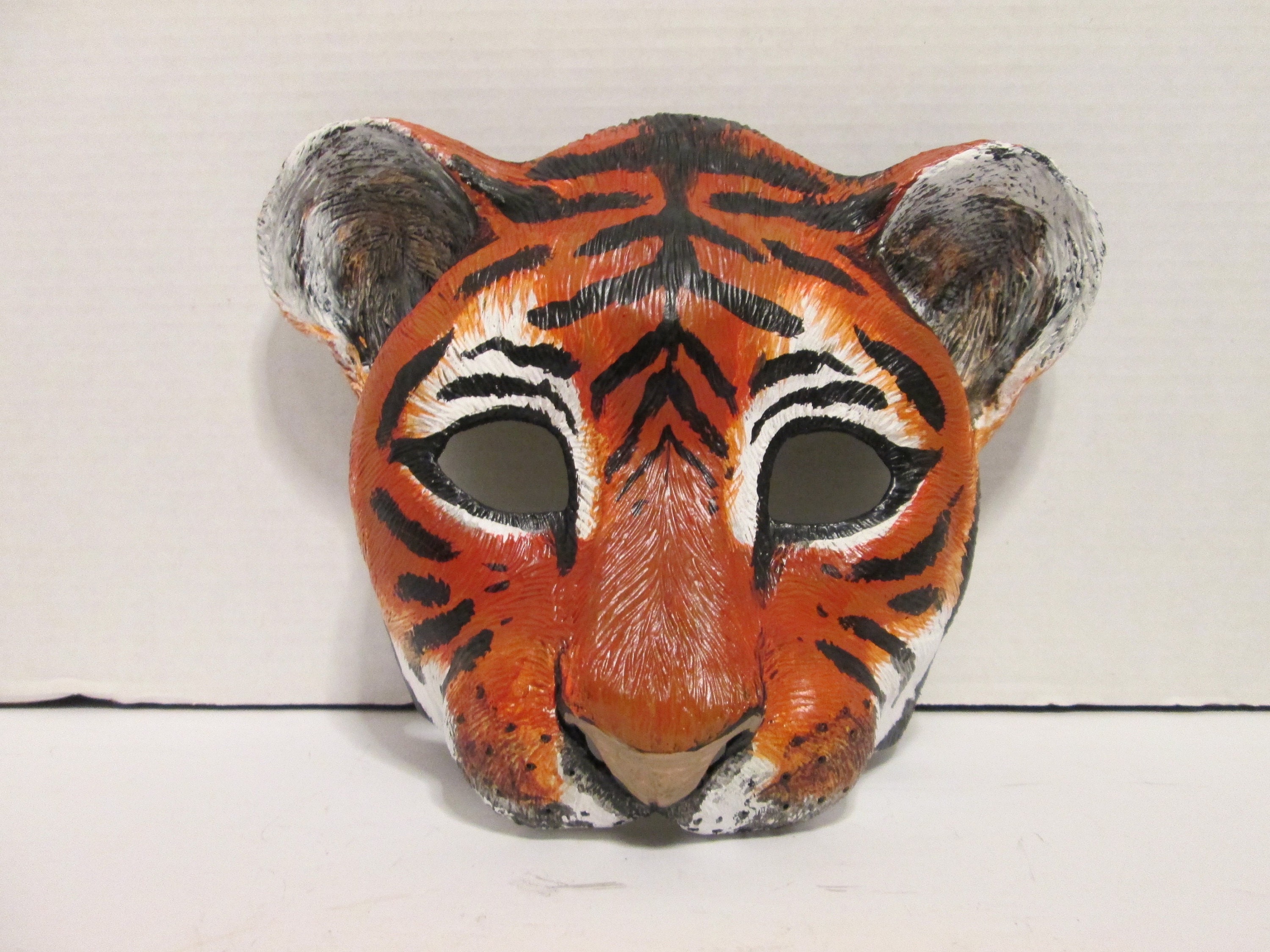 Handmade Tiger Cub Mask: Resin Animal Spirit, Neko Cosplay - Etsy