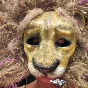Lion Mask Realistic Lion Art Sekhmet Costume Mask Egyptian - Etsy