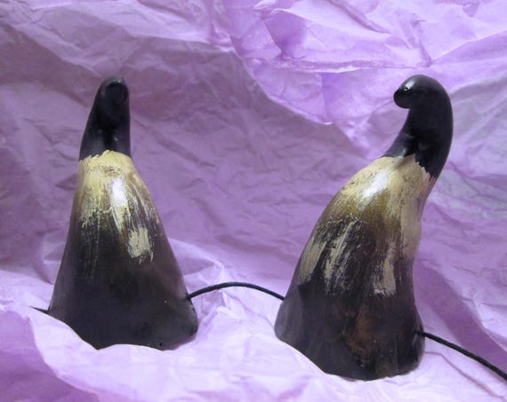 Handmade itty bitty Costume Horns: Tiny Fantasy baby calve Bull Horns