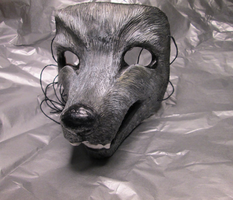 Wolf Mask Timber Wolves Masquerade Mask Animal Totem | Etsy