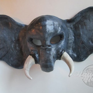 Elephant costume mask, costume mask, Wildlife Animal mask, adult masquerade, Wild animal, costume mask, custom made, made to order, BAMA fan