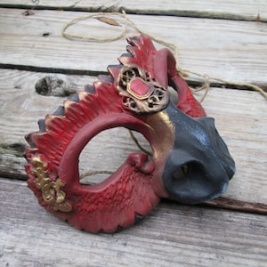 strange creature mask, costume mask, masquerade mask, big nose mask, phoenix, fantasy mask, Dragon mask, phoenix mask, firebird, labyrinth