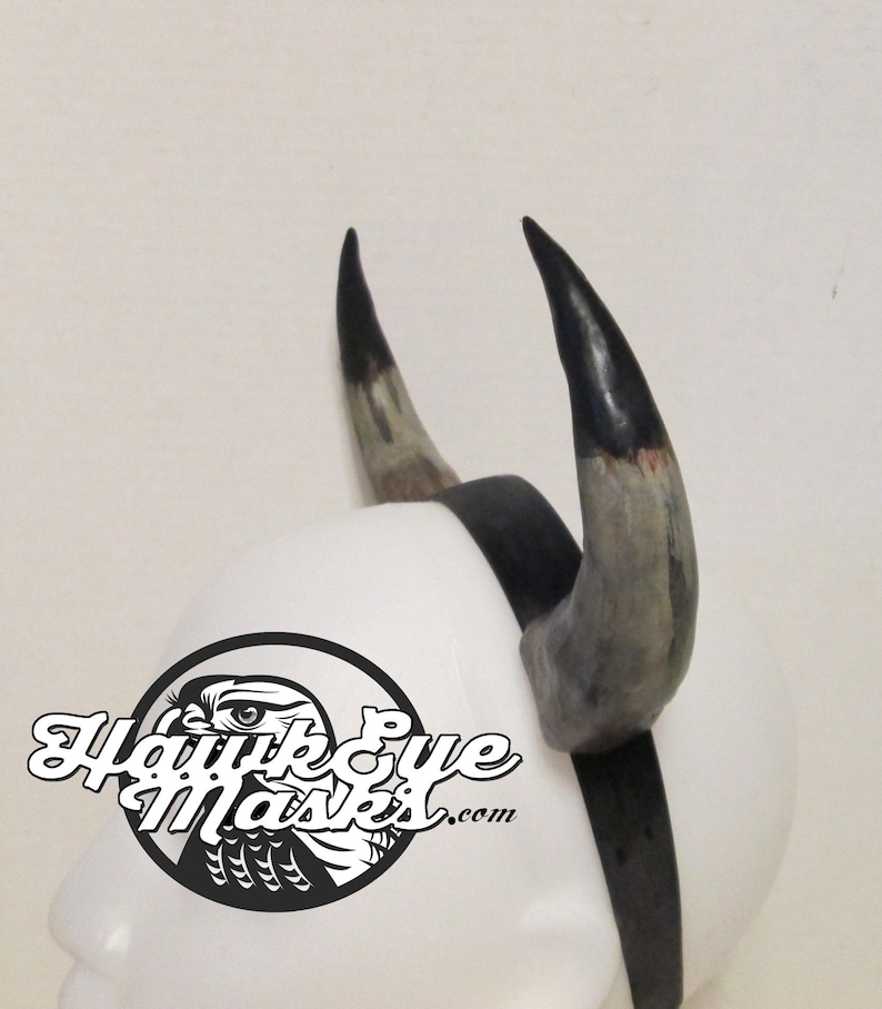Viking Horns Handmade Solid Resin Costume Horns Headband Etsy