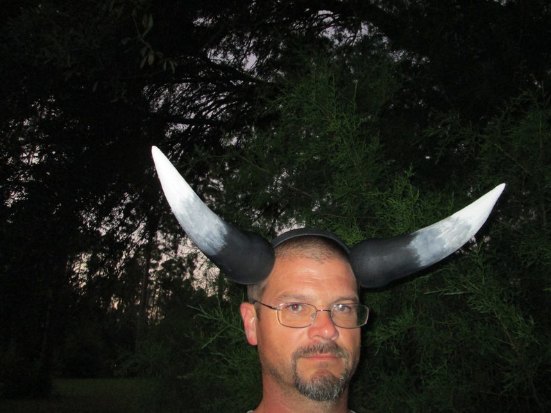Minotaur Costume Horns Custom Handmade Bull Horns Cosplay Etsy