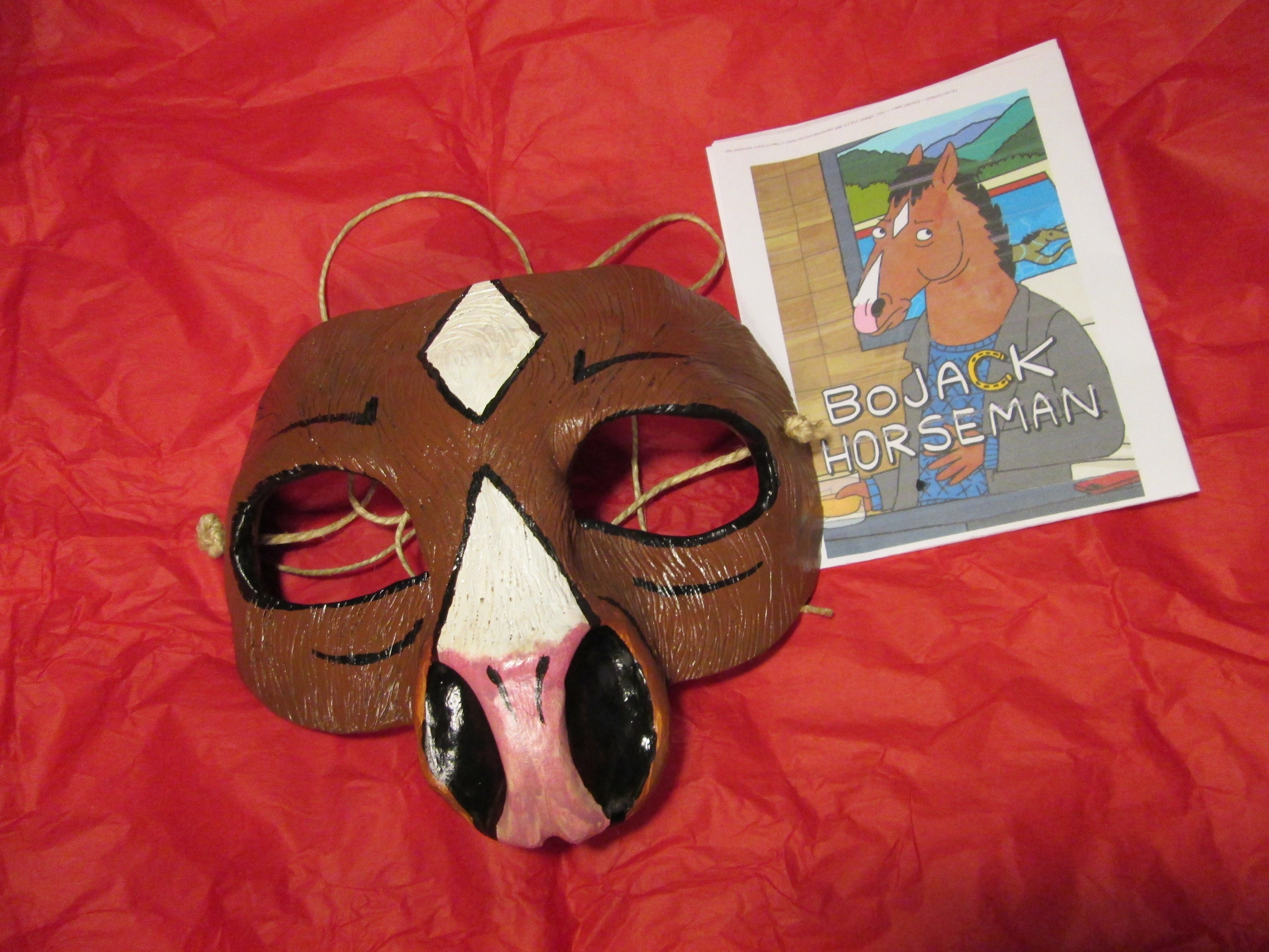 Fantasy Horse Costume Mask Mask Masquerade Bojack Horseman Etsy UK