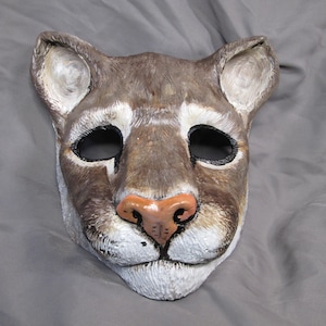 ハンドメイド　リアル　ユキヒョウ　着ぐるみ　コスプレ　マスク　一式 手作り樹脂製ユキヒョウマスク：大人用仮装コスチューム - Etsy 日本