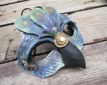 Påfågel, maskeradmask, fågelman, maskeradmask, maskeradmask, fantasi, väktare, fågelmask,