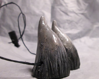 Small Handmade Resin Costume Horns: Faun, Satyr, Cosplay