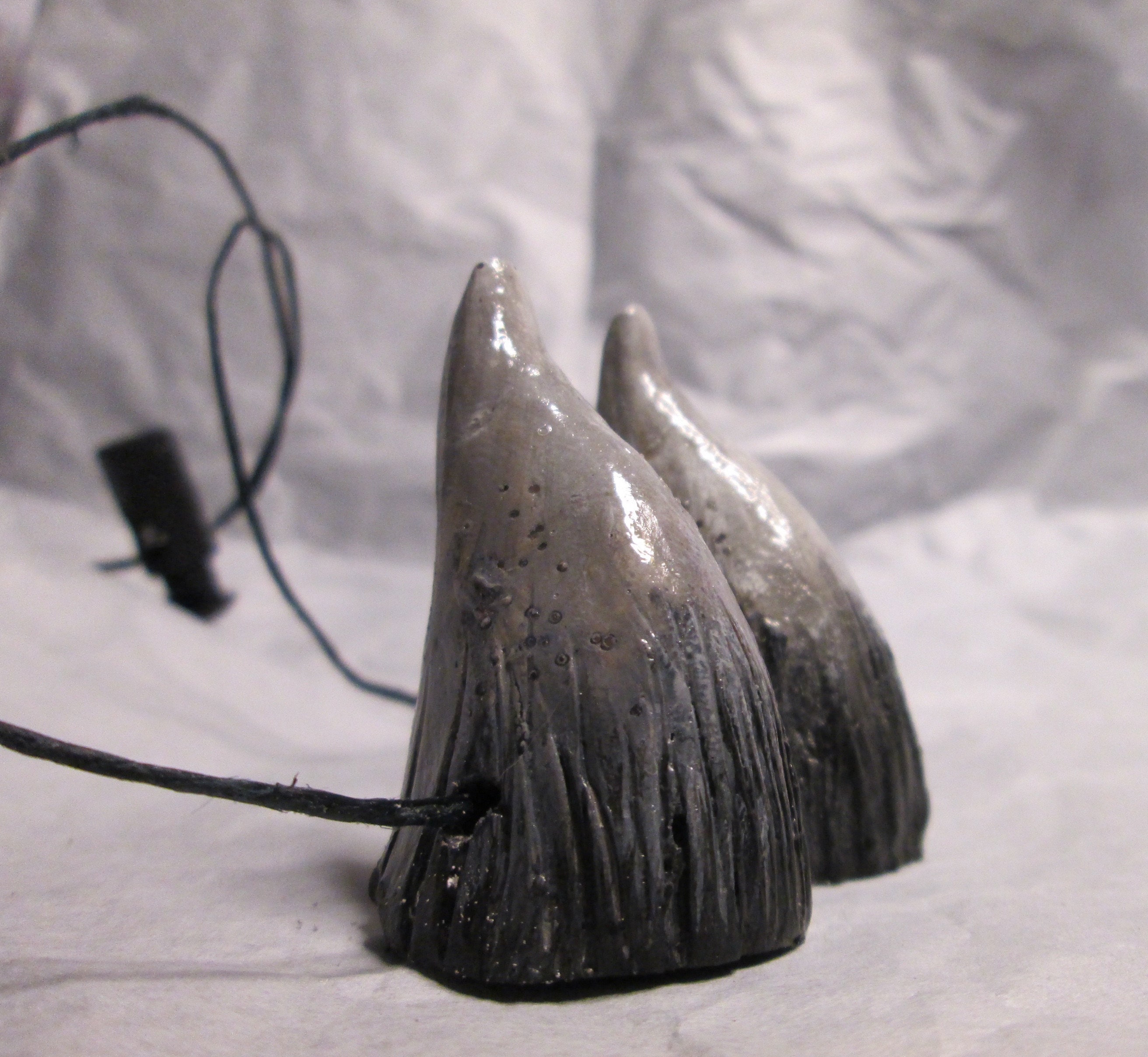 Small Handmade Resin Costume Horns: Faun, Satyr, Cosplay