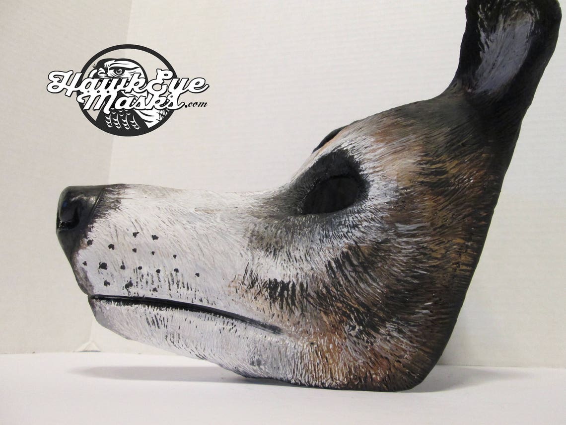 Greyhound Dog Costume Mask Sculpture Animal Art Cute Dog Etsy