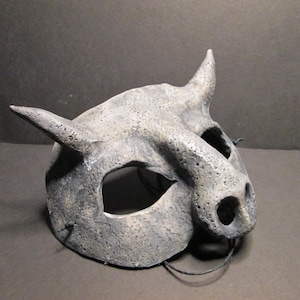 Gargoyle mask, masquerade mask, LARP, made to order, custom colors, concrete look, costume mask, made to order