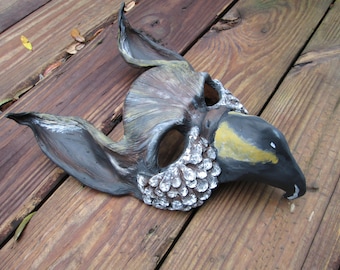 Gryphon, costume mask, griffon mask, fantasy, adult costume, Halloween, Masquerade, made to order, custom made, griffin, gryfinndor