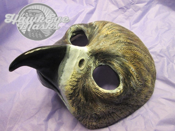 Costume Mask Peregrine Falcon Sparrow Hawk Falcon Mask Masquerade Mask Gyrfalcon Costume Mask Horus Spirit Bird Halloween