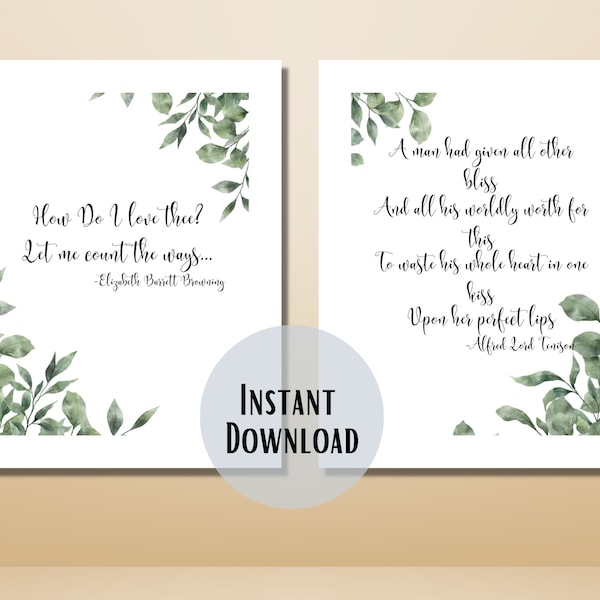 How Do I Love Thee Etsy