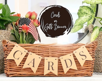 Cards Banner cardstock banner rustic wedding banner mini cards banner baby shower banner rustic banner wedding decor baby shower banner