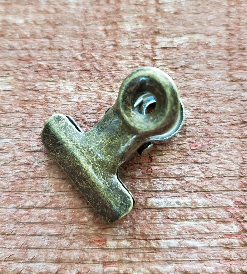 Mini Bulldog Clip vintage inspired clip binder clip industrial Etsy