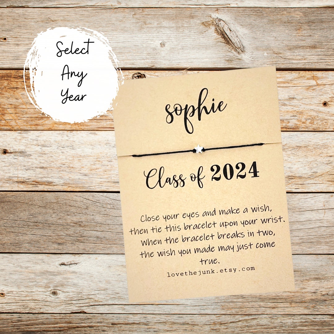 Class of 2024 Bracelet Gifts for Graduates Senior Bracelet Wish