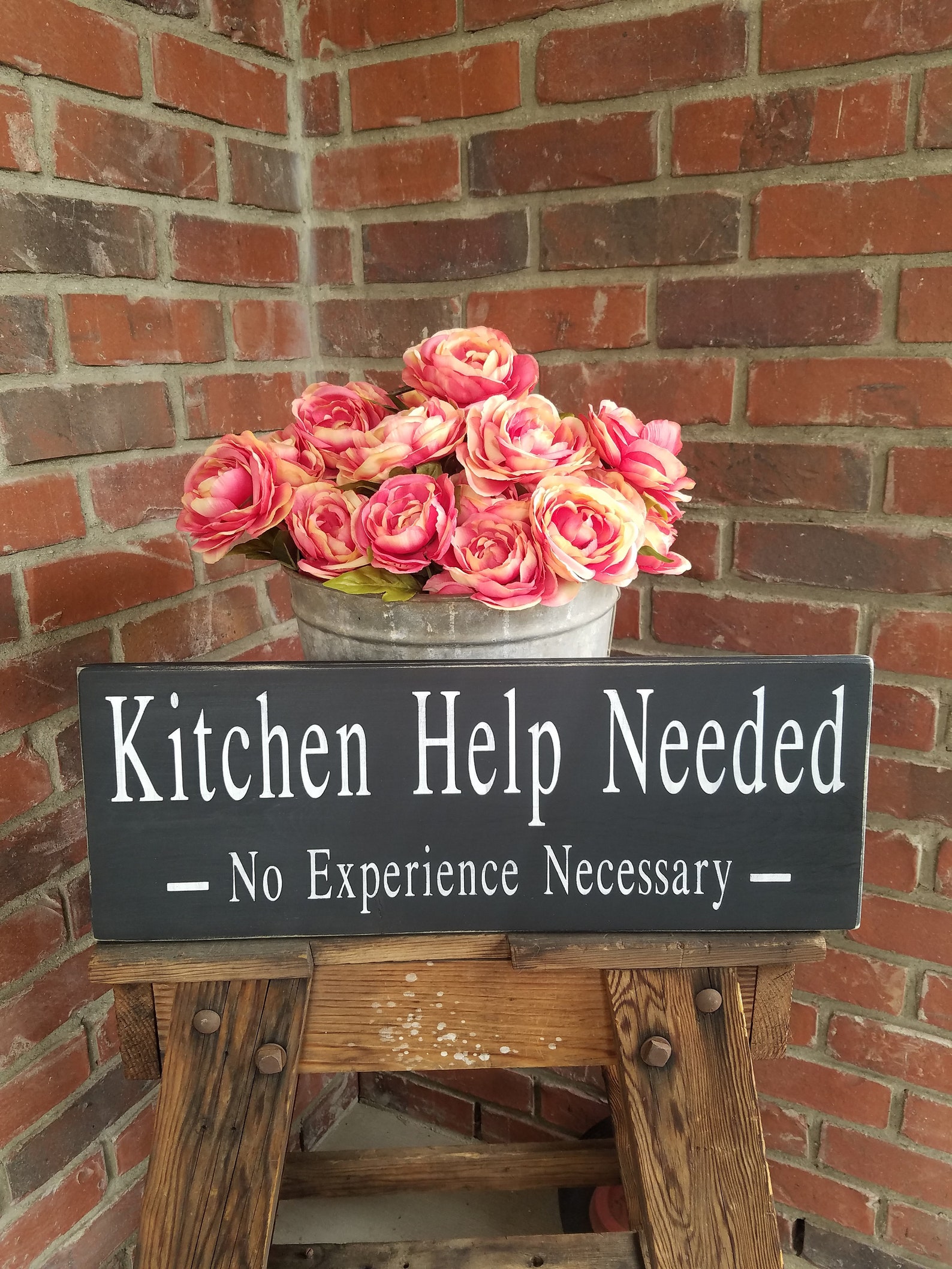 Kitchen Help Needed Sign Kitchen help wood sign help wanted Etsy
