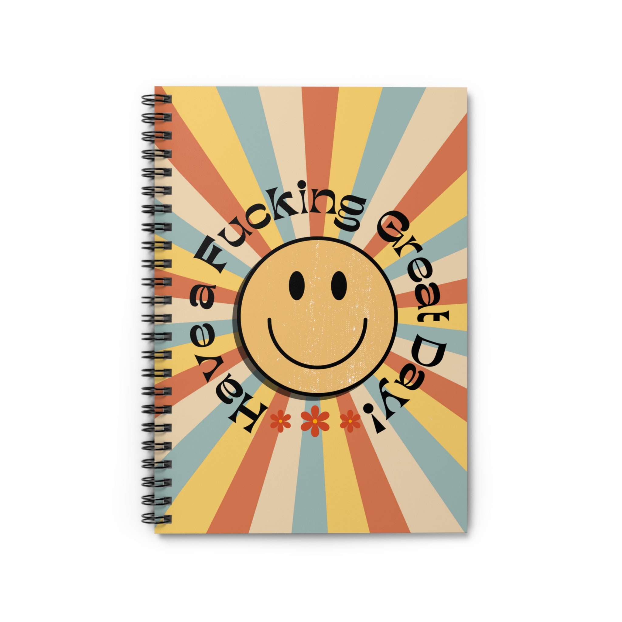 Personalized Kids Notebook Silly Faces Blue Wonderfully Made 