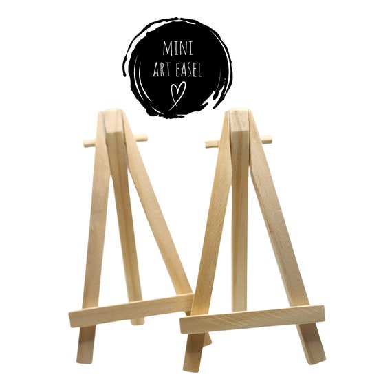 Mini Easel, Small Sign Stand, 6 Inch Tiered Tray Sign Easel, Wedding Table  Number Holder, Mini Canvas Holder, Picture Easel 