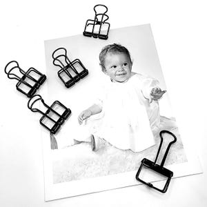 Binder Clips for photo clips metal clips black clips black wire clips small binder clips for photo banner clips miniature clips for office
