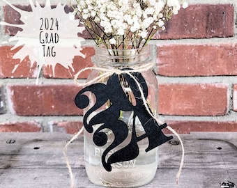 2024 tags 2024 die cuts table numbers 2024 cut outs graduation gift tag graduation decor mason jar tag wine tag 2024 new year centerpiece