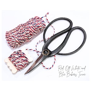 Bakers Twine for 4th of July string USA bakers twine red white and blue twine photo banner twine colored string gift wrap twine bakery twine