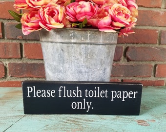 Toilet paper only sign septic tank sign rv bathroom sign septic system sign wood toilet paper sign farmhouse bathroom wooden sign