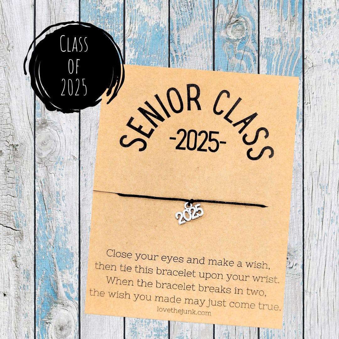 Class of 2025 Wish Bracelet Friendship Bracelet Senior Bracelet Wish ...