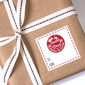 Christmas Tags for Christmas gift tags Christmas sticker tags Santa stamp tags Santa Claus Christmas labels present tags holiday gift tags