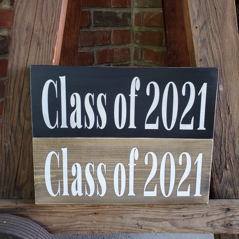 Senior Year Sign class of 2024 Sign rustic senior sign senior year photo prop rustic senior portrait sign hashtag senior grad party decor image 3