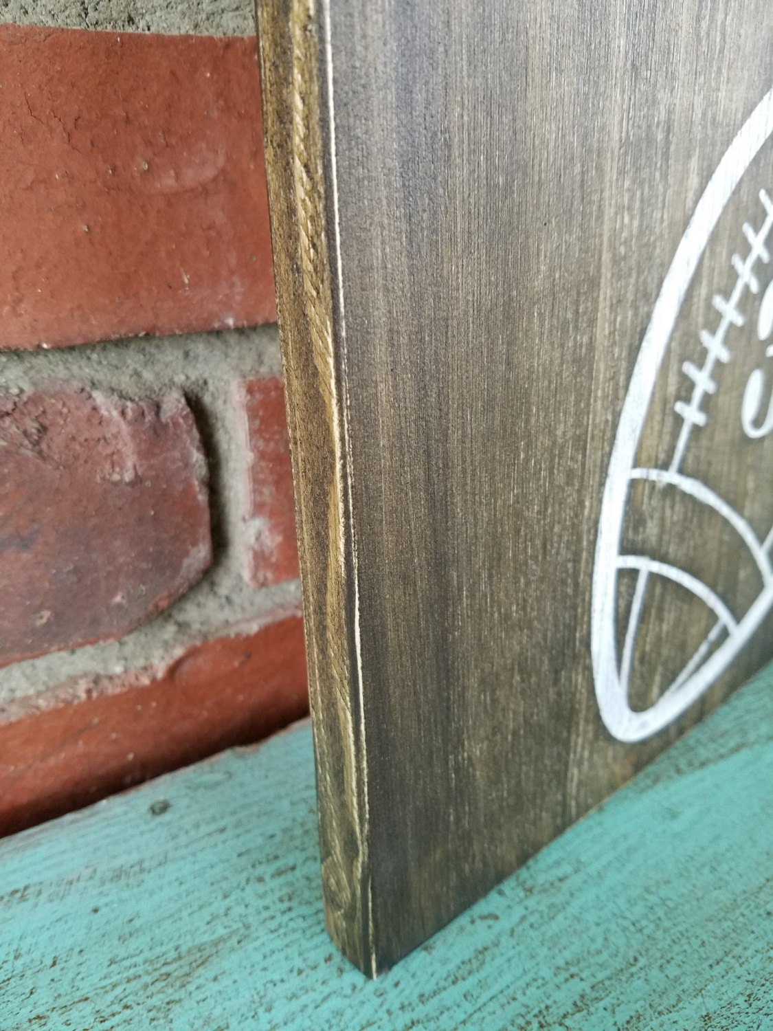 Football Wood Sign. Customized signs football decor football Etsy