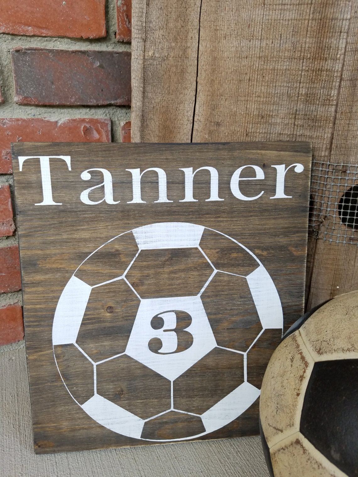 Football Wood Sign. Customized signs football decor football Etsy