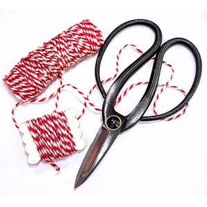 Red and White Bakers Twine for Christmas twine red and white string holiday twine red and white string for gift wrapping string red twine
