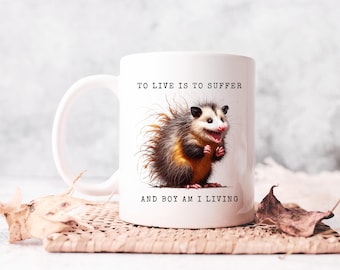 Funny Possum Coffee Mug: Opossum Lover Gift