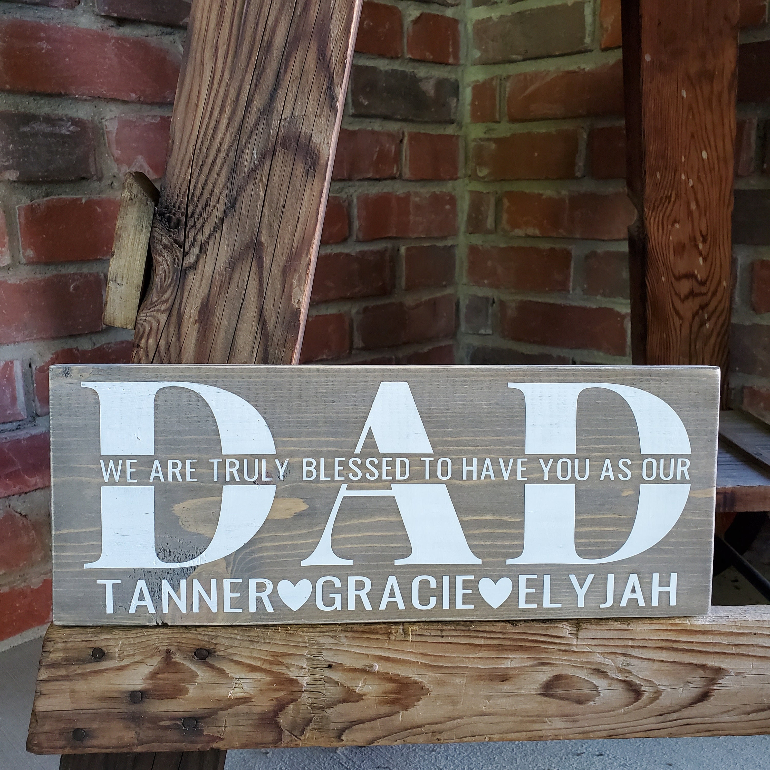 Dad Sign fathers day gifts for dad farmhouse dad sign dad | Etsy