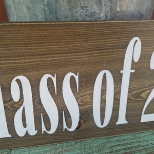 Senior Year Sign class of 2024 Sign rustic senior sign senior year photo prop rustic senior portrait sign hashtag senior grad party decor image 7