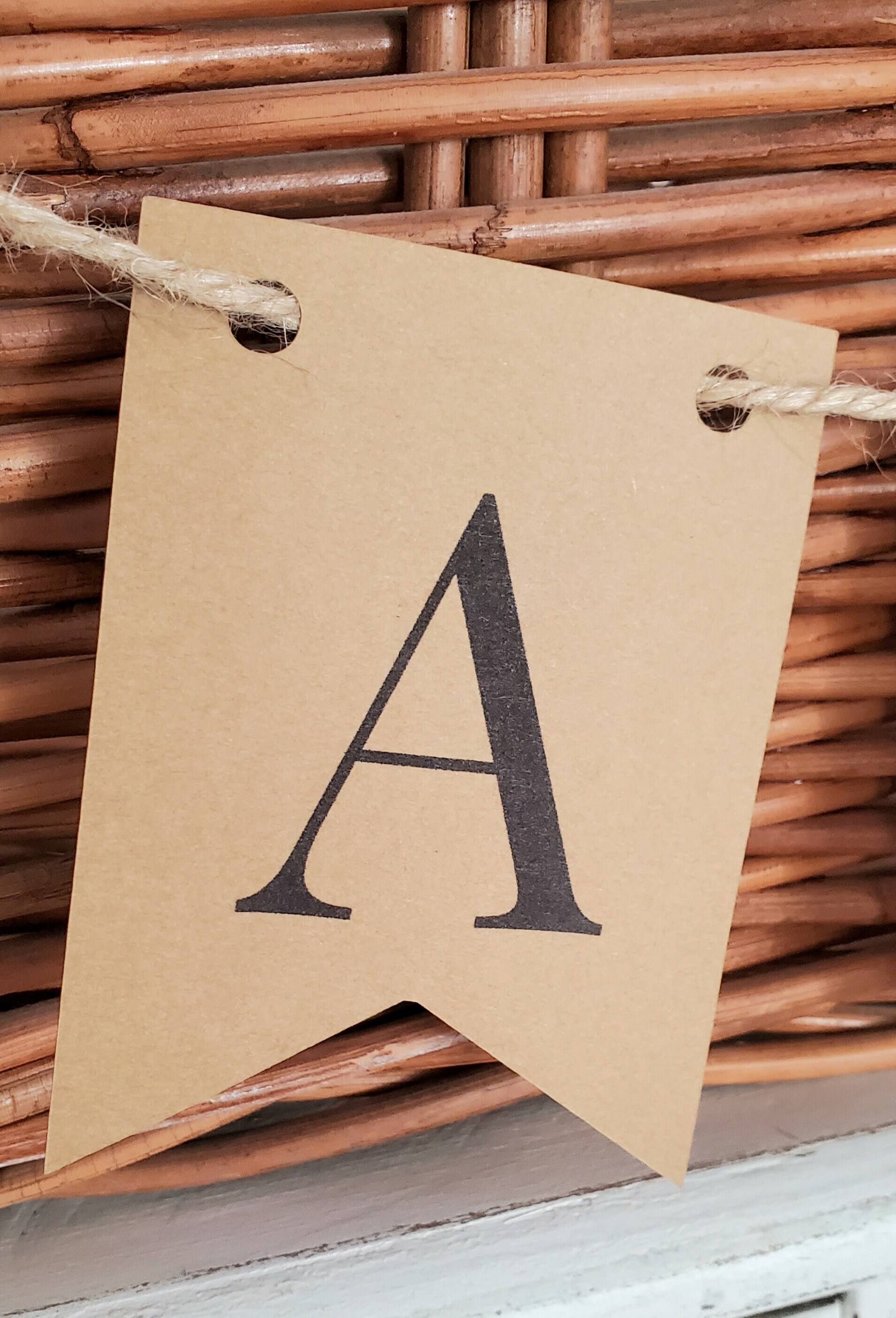 Cards Banner Cardstock Banner Rustic Wedding Banner Mini Cards Etsy