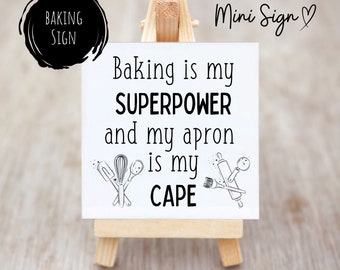 Baking Signs for bakers gifts for mothers day signs for mom holiday sign Christmas sign funny kitchen signs ceramic sign for kitchen signage