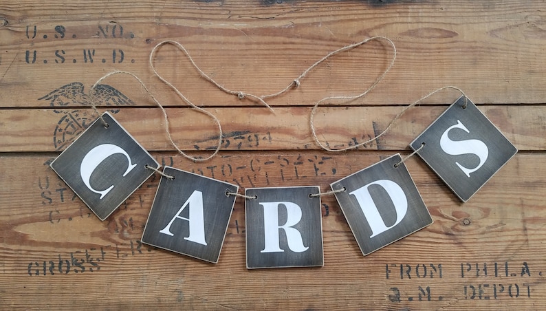 Gift Table Banner Cards Banner card wood banner wedding banner card basket banner gift table banner rustic banner farmhouse wedding decor