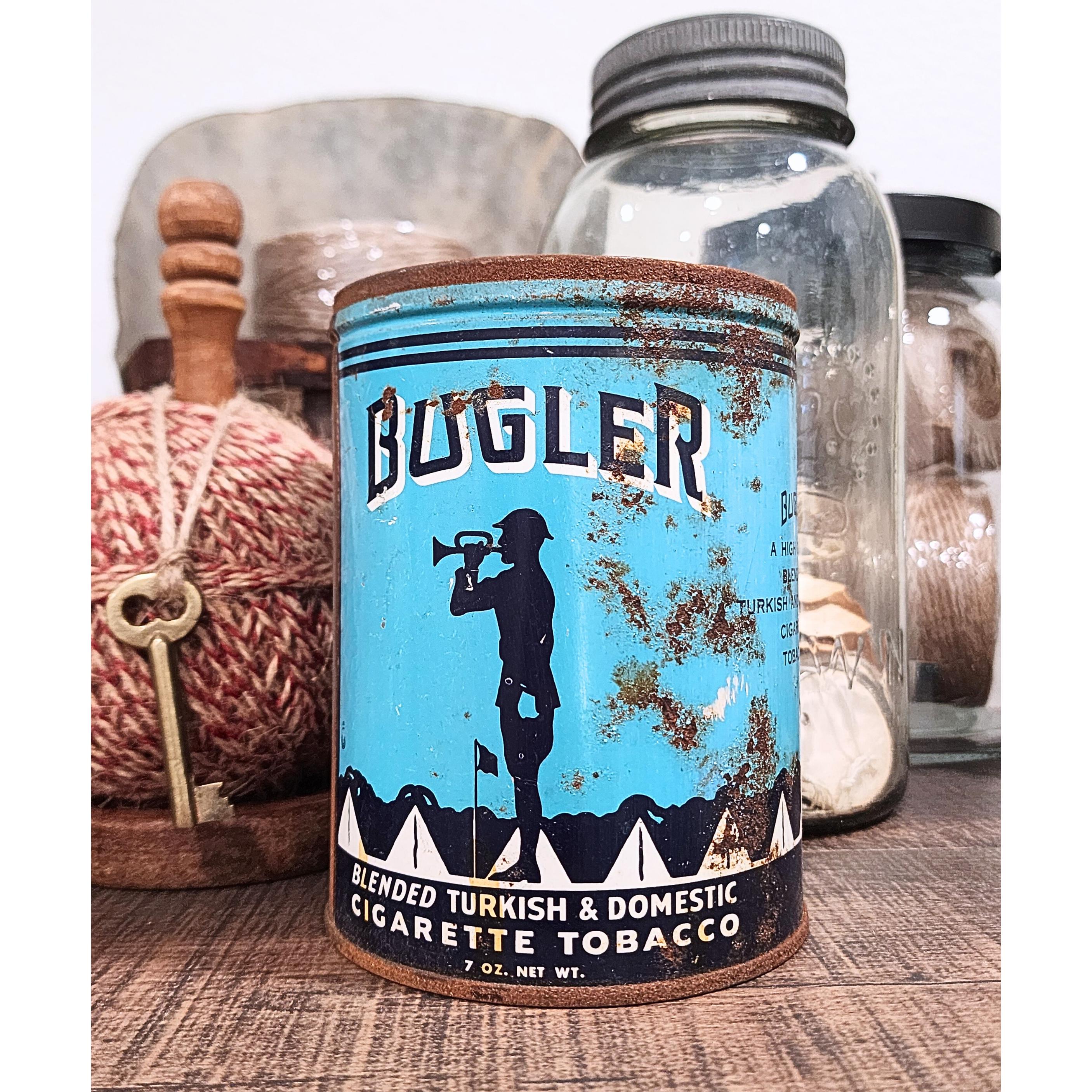 buglers tobacco Bugler Tobacco Tin Vintage Tobacco Tin