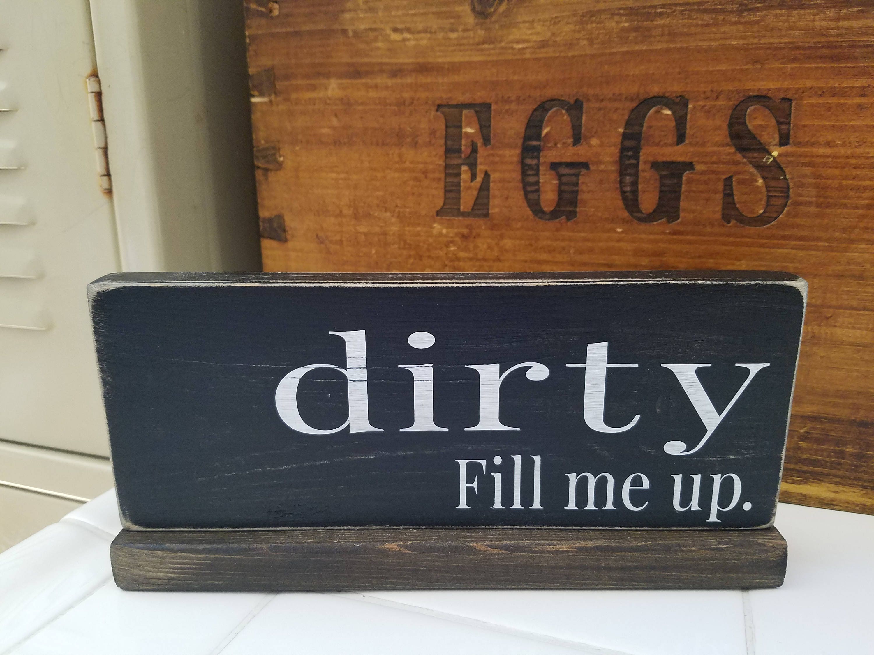 Clean Dirty Dishwasher Sign. Dishwasher Wood Sign Kitchen Etsy