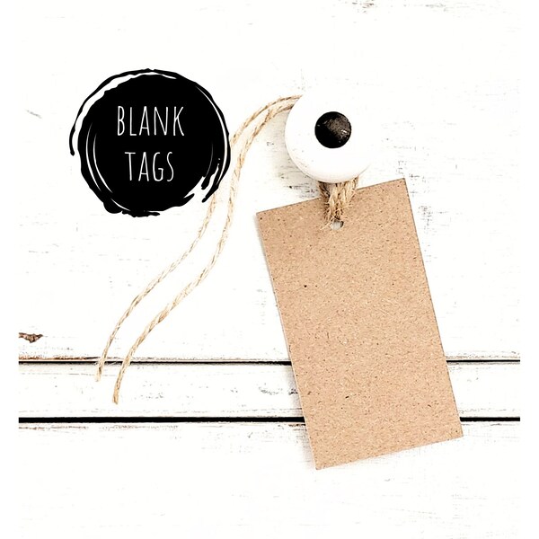 Blank Kraft Tags for favor bags blank tags wedding tags blank labels kraft labels white labels white tags for gifts cardstock tags sets