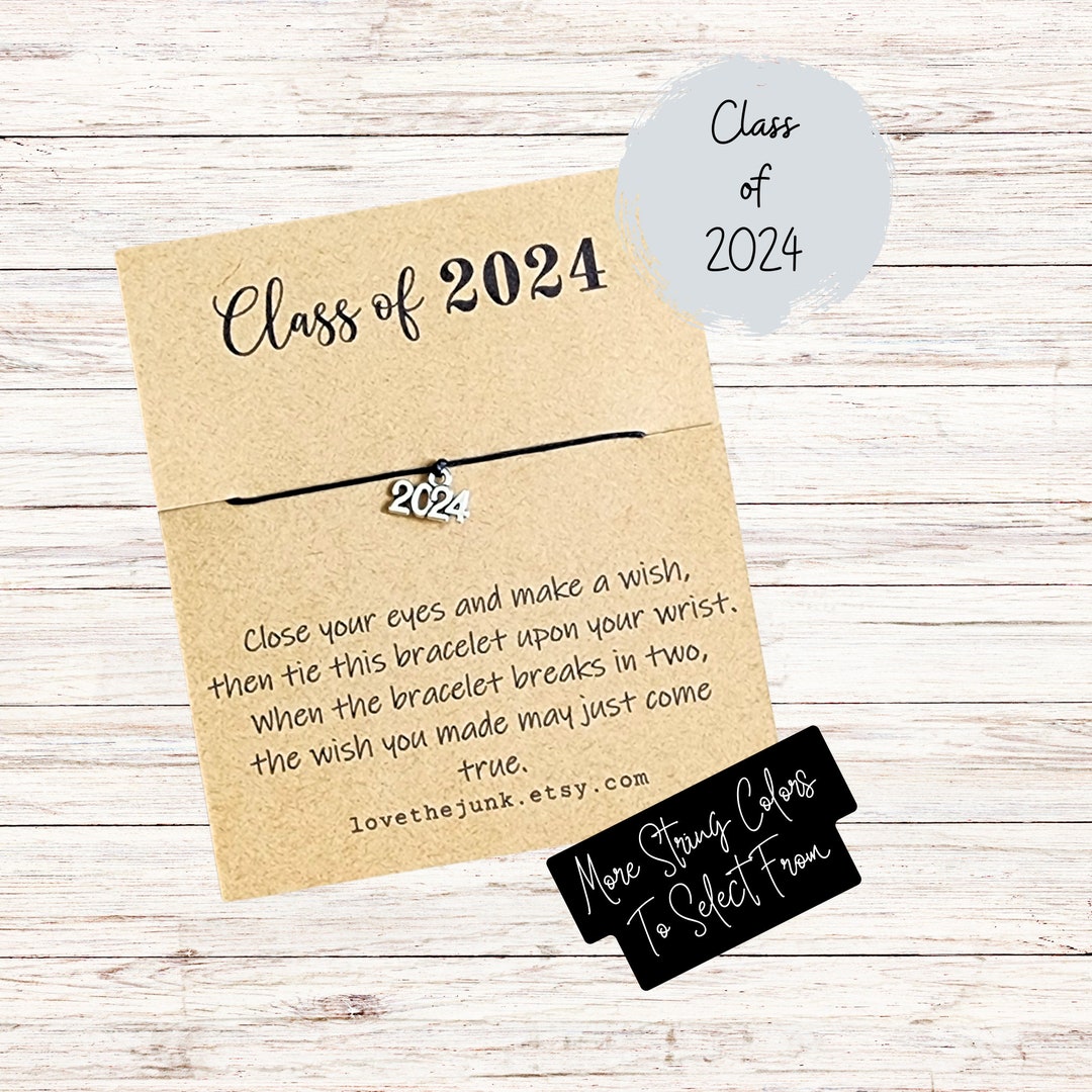 Class of 2024 Wish Bracelet Friendship Bracelet Senior Bracelet Wish ...