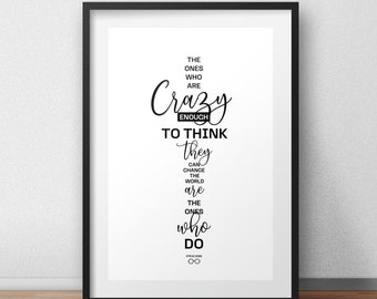 Digital Print | Classroom Poster | Steve Jobs | Quote