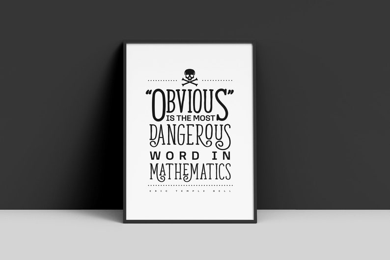 Math Digital Print Digital Math Art Classroom Poster Includes Multiple Sizes image 1